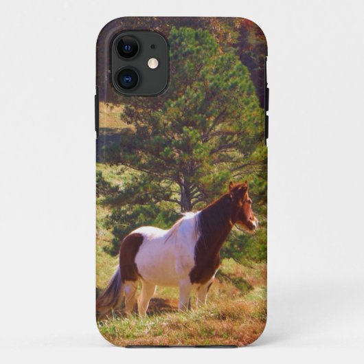 Gepilde Pony door de pine Case-Mate iPhone Case (Achterkant)