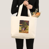 Gepilde Pony door de pine Grote Tote Bag (Voorkant (product))
