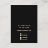 Gepilde Satin Gold Earring Display Juwelier Holder Visitekaartje (Achterkant)