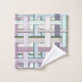 Gepilde schaken in doek of canvas bad handdoek (Wasdoekje)