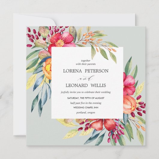 Gepilde ventilator, modern ELEGANT Rustisch vierka Kaart (Voorkant)