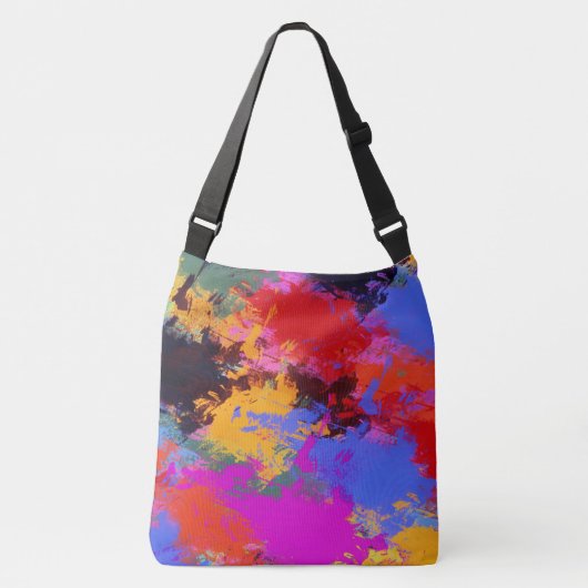 Gepilde Zebra Crossbody Tas (Voorkant)