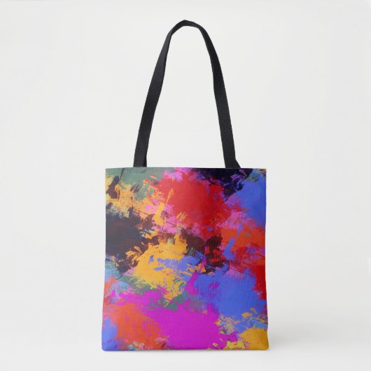 Gepilde Zebra Tote Bag (Voorkant)