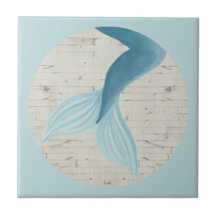 Gepilde zeemeermin Collectie Tegeltje