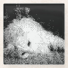 gepixeld katten onderzetter