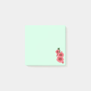 Gepixelde Roze Stokroos Bloem Post-it® Notes