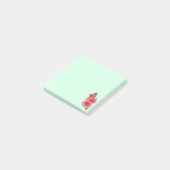 Gepixelde Roze Stokroos Bloem Post-it® Notes (Schuin)