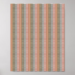 Gepixeliseerd wiskundig patroon  poster