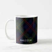 Geplaagd Elegant Rustiek Classic Tartan gepersonal Koffiemok (Links)