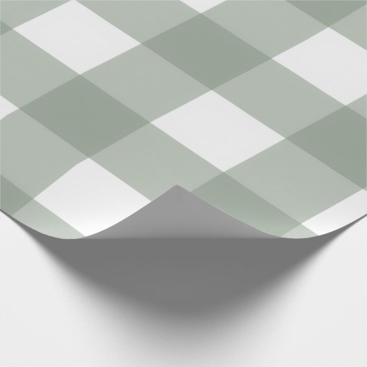 Geplaagd inpakpapier (groen/wit) (Hoek)