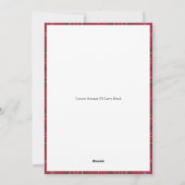 Geplaagd Kerstmis Getrouwd & Bright Rustic Boho Fo Feestdagenkaart (Achterkant)