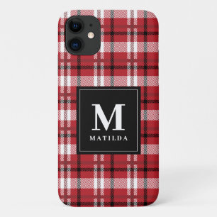 Geplaagd monogram tartan iPhone 11 hoesje