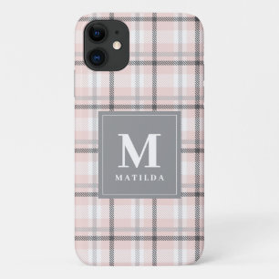 Geplaagd monogram tartan iPhone 11 hoesje