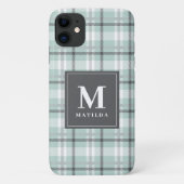 Geplaagd monogram tartan Case-Mate iPhone case (Achterkant)