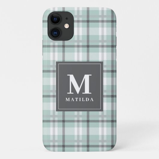 Geplaagd monogram tartan Case-Mate iPhone case (Achterkant)