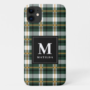 Geplaagd monogram tartan iPhone 11 hoesje