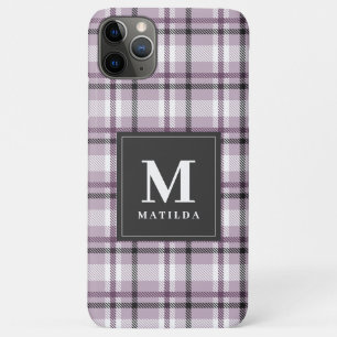 Geplaagd monogram tartan iPhone 11 pro max hoesje