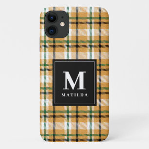 Geplaagd monogram tartan iPhone 11 hoesje
