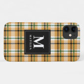 Geplaagd monogram tartan Case-Mate iPhone case (Achterkant (horizontaal))