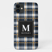 Geplaagd monogram tartan Case-Mate iPhone case (Achterkant)