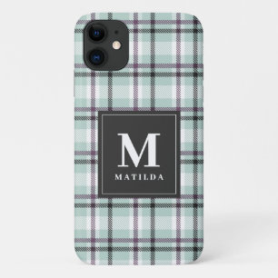 Geplaagd monogram tartan iPhone 11 hoesje