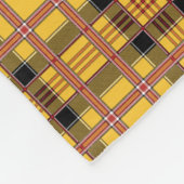 Geplaagde Stof Textuur Bruine Strepen-52628 Fleece Deken (Hoek)