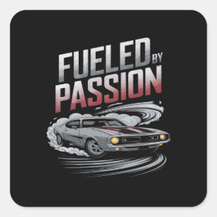 Geplaatst door Passion - Car Enthusiast Design Vierkante Sticker