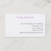 Geplaatste letter A Monogrammen Visitekaartjes (Achterkant)