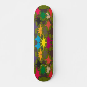 Geplaatste verf skateboard