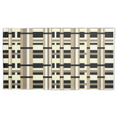 Geplakt in Taupe, Tan, Zwart, Wit Modern Kussensloop (Voorkant-Links)