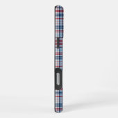 , geplakt rood wit blauw patroon iPhone hoesje (Rechterkant)