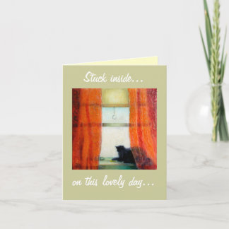 Geplakte binnenkant…, op deze mooie dag… kaart