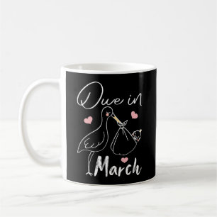 Gepland in maart, Funny Swan met een Cute New Baby Koffiemok