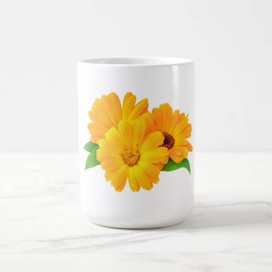 Geplande calendula bloemen magische mok (Midden)