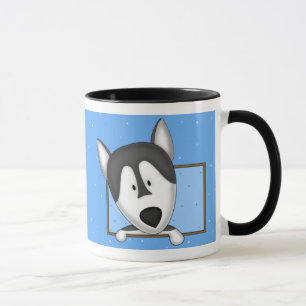 Geplande Cartoon Alaskan Malamute Mok