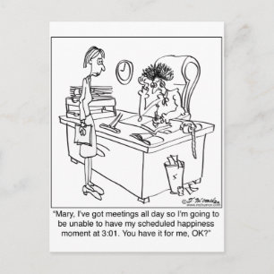 Geplande geluk minuut briefkaart