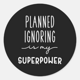 Geplande negeren ABA BCBA Behavior Analyst Therapi Ronde Sticker