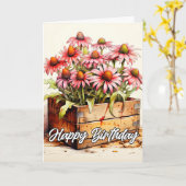 geplante asterbloemen kaart (Gele Bloem)