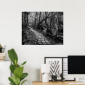 Geplaveid langs de Riverbank Poster (Thuiskantoor)