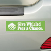 Geplette erwten bumpersticker (Op auto)