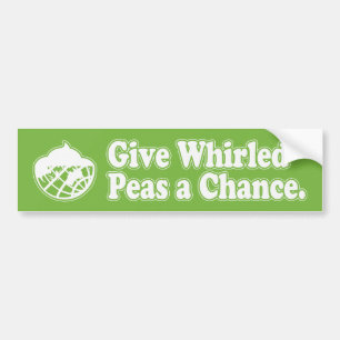 Geplette erwten bumpersticker