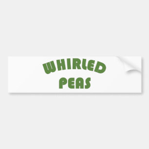 Geplette erwten bumpersticker