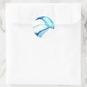 Geplette Walvis Ronde Sticker