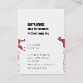 Geplitste Grote Denen Visitekaartje