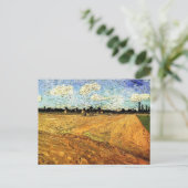 Geploegd veld (de Furrows) van Vincent van Gogh Briefkaart (Staand voorkant)