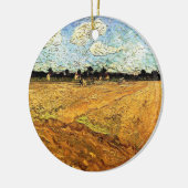 Geploegd veld (de Furrows) van Vincent van Gogh Keramisch Ornament (Links)