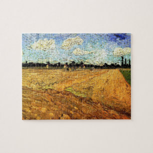 Geploegd veld (de Furrows) van Vincent van Gogh Legpuzzel