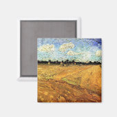 Geploegd veld (de Furrows) van Vincent van Gogh Magneet (Voorkant / Achterkant)
