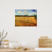 Geploegd veld (de Furrows) van Vincent van Gogh Poster (Keuken)