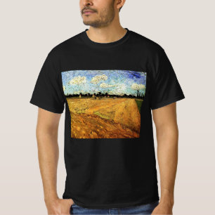 Geploegd veld (de Furrows) van Vincent van Gogh T-shirt